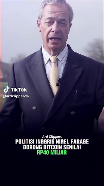 Pemimpin partai Reform UK di Inggris, Nigel Farage, dilaporkan telah melakukan pembelian Bitcoin secara publik senilai kurang lebih 2 juta poundsterling atau sekitar $2,5 juta (Rp40 miliar). Aksi akumulasi ini dilakukan melalui StackBTC dan tercatat sebagai investasi Bitcoin publik pertama yang dilakukan oleh seorang tokoh politik di Inggris.​Langkah berani Farage ini mencerminkan pergeseran besar dalam adopsi aset digital di lingkaran politik global pada Selasa (14/04). Selain melakukan investa
