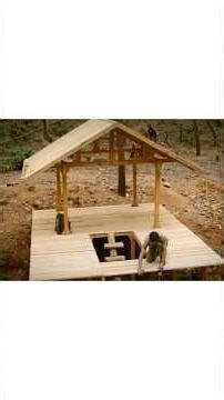 Built Permanent Bushcraft Shelter #shorts #survival #bushcraft #survivalskills #shortsfeed #wood