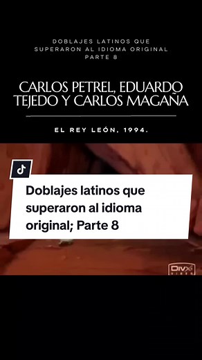 Carlos Petrel y el Doblaje de El Rey León