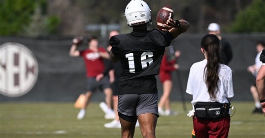 South Carolina football spring practice insider - Day 1