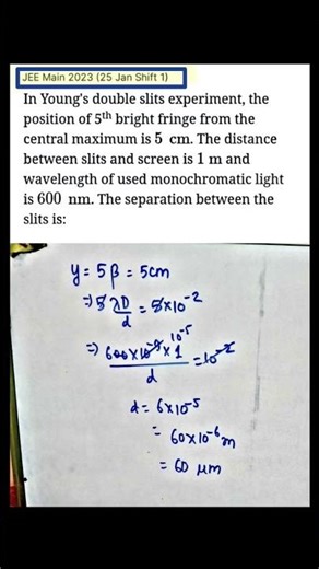 1️⃣2️⃣🌐pyqs of wave optics, very important🎄🎑#jee #jeeproblems #jeemains #likeandsubscribe #jee