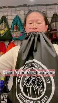 Custom Advertising Promotion Retail Drawstring Bags #jarmoo #drawstringbag