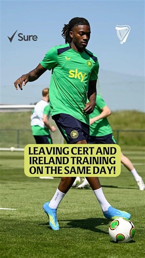 Leaving Cert exams and Ireland training on the same day!