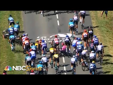 Tour de France 2020: Massive crash separates riders in Stage 10 | NBC Sports