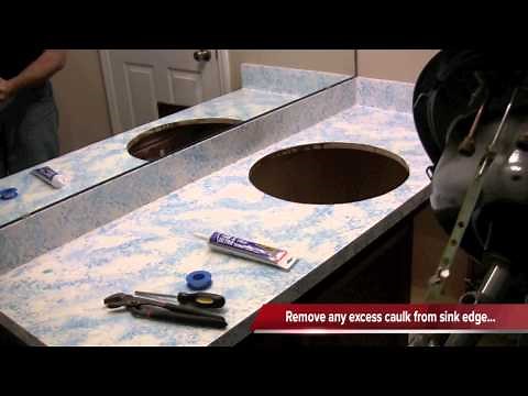 How to install a bathroom sink