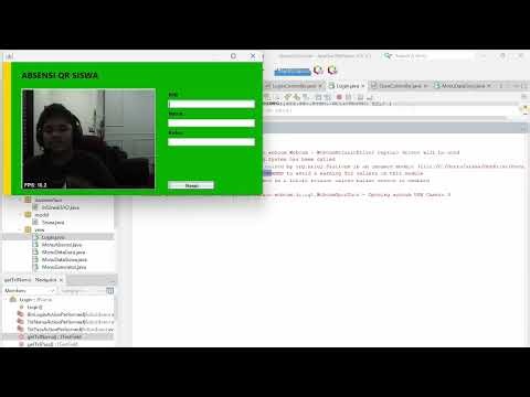 Demo Aplikasi Sistem Absensi Berbasis QR Code (Java NetBeans & MySQL) | Project PBO