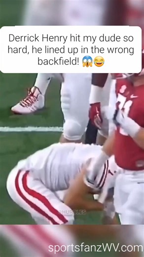 Derrick Henry hit dude so hard.... 😱 #NFL #nflfootball #Tennessee #TennesseeTitans #Titans #titanstrong #derrickHenry #kinghenry #alabamafootball #ALABAMAROLLTIDE #RollTideRoll #universityofalabama #Wisconsin | Sports Fanz WV