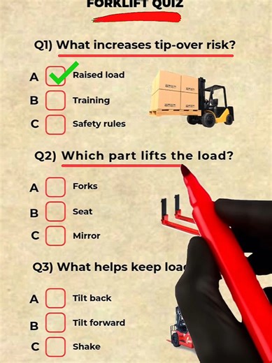 Forklift Safety Quick Quiz for Operators