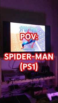 POV: Playing Spider-Man (PS1) #ps1 #retrogame #playstation #sony #spiderman #marvel