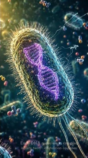 How Bacteria Reproduce in Just 20 Minutes! 🦠 #science #microbiology #shortvideo #bacteria