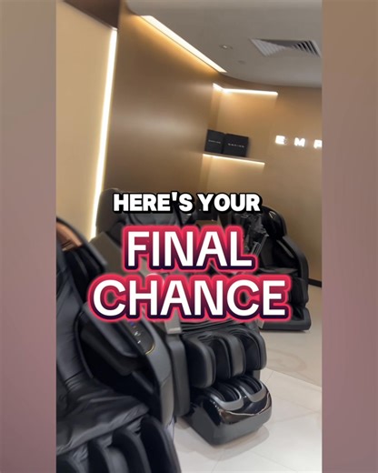 🔥 EMPIRE x 12.12 Sale Is Here! 🎉 Up To $1,300 OFF FREE Gifts 🔴 Limited Time ONLY | Till 13 Nov Our massage chairs start at ONLY $899 yet packed with all the same features in other chairs costing you $3000-$5000. What's more... 🎉 We are running our LAST SALE of the year, with discounts & gifts WORTH UP TO $1,300!! ✅ Vouchers Up To $700 OFF ✅ $500 Trade-In Bonus ✅ EXTRA Vouchers, Exclusively in Store & Showroom ✅ FREE EMPIRE Care Package: Consisting of a premium leathercare gel, chair cover, f