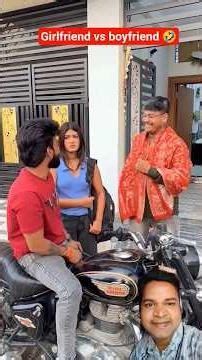 Girlfriend vs boyfriend 😂 | kiski hogi jeet 🤔 | #comedy #, girlfriend #shorts