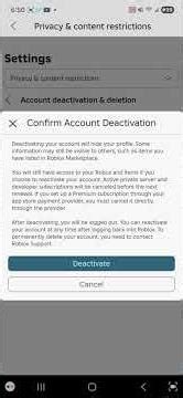 how to deactivate your roblox account quick and easy