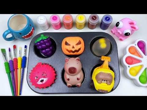 Oddly Satisfying Rainbow Mix 🌈 Perfect Color Cuts