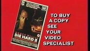 UK VHS Trailer Reel Die Hard 2 (Rental CBS Fox)