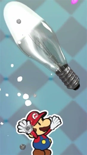 WRINGING OUT A LIGHTBULB?! | Paper Mario: Color Splash | #shorts