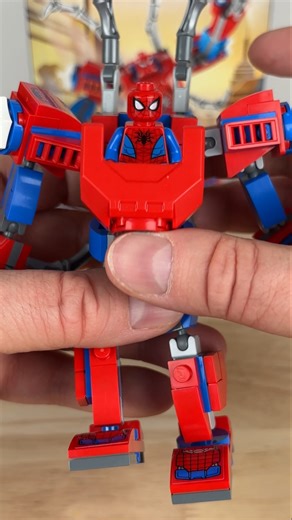 Building A Web Powered Retired LEGO Spiderman Mech. #shorts #lego #spiderman