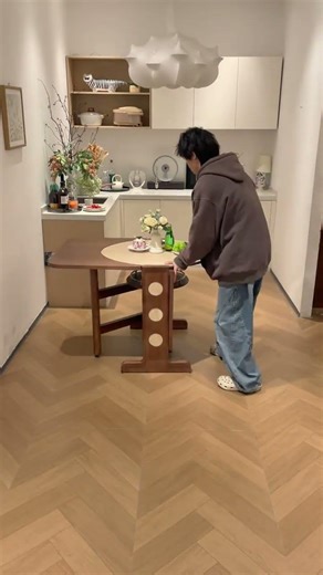 Space-Saving Folding Dining Table for Tiny Homes