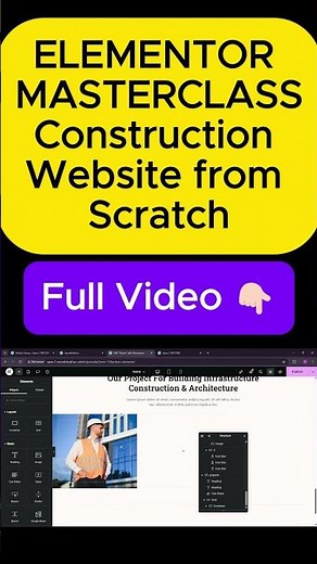 Master ELEMENTOR : Responsive CONSTRUCTION Website #elementor #wordpress #website #elementortutorial