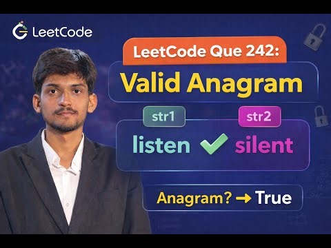 LeetCode Problem 242 - Valid Anagram | Easy Explanation | C++