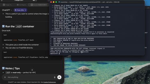 使用apptainer在HPC Cluster上运行FreeFEM