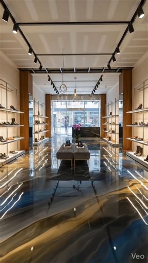 From raw concrete to a luxury shoe store 😮😮 #luxury #viral#transformation