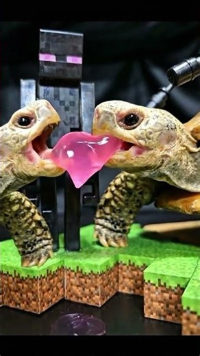 Minecraft ASMR | Two Mukbangs Eating Diamond | Satisfying Sounds