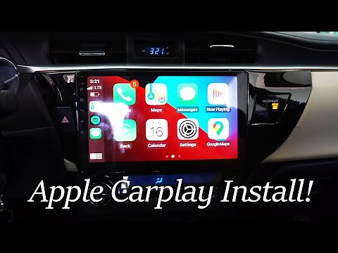Toyota Corolla 2014-2018 Apple Carplay Head Unit | How to Install (Beginner Friendly)
