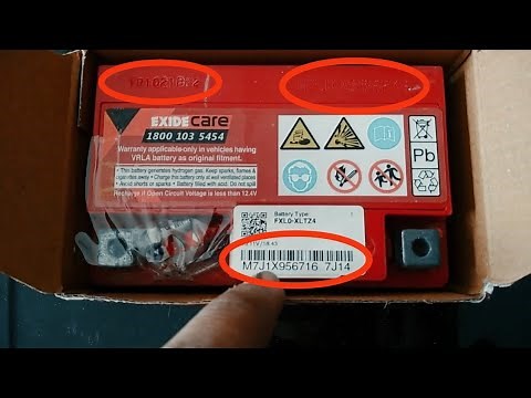 How to identify the manufacturing of Exide battery using the serial number? 100% working.