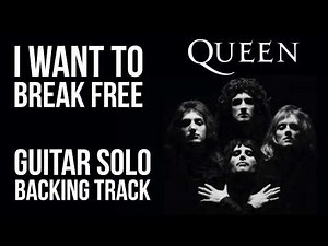 Queen I Want To Break Free Guitar Solo Backing Track
