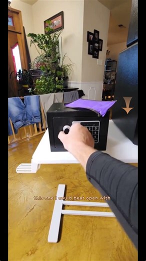 TNTANTS 1.0 Electronic Money Safe Box, Home Security Lock Box with Key & Code, Sensor Light, Type-C