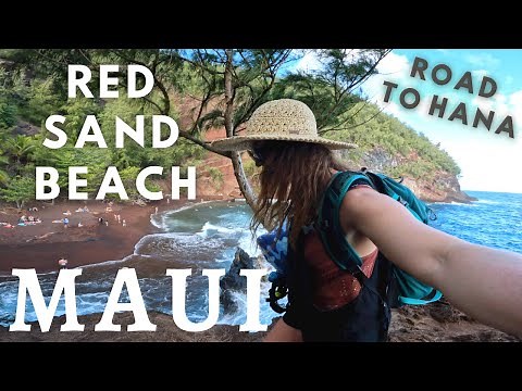 SECRET Red Sand Beach in MAUI