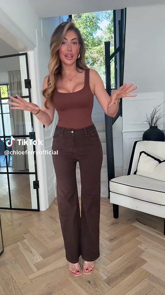 My favourite stretchy jeans now come in this brown colour 😍 👖 #fyp