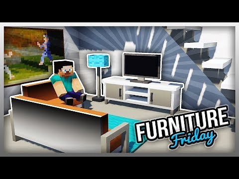 ✔️ Create a MODERN ROOM in Minecraft! (Furniture Fridays)