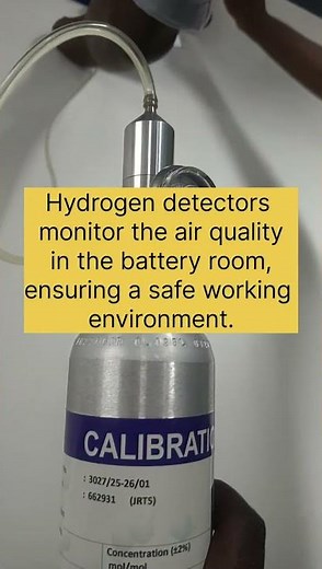 Battery Room Hydrogen Detector Testing
