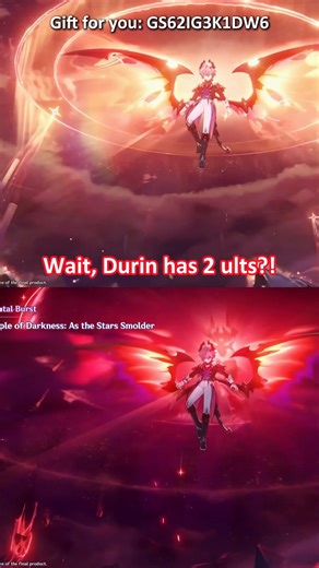 libengoturback | Wait, Durin has 2 ults?! Gift for you: GS62IG3K1DW6 #genshinbits #genshin #durin #genshinimpactedit #fyp | Instagram