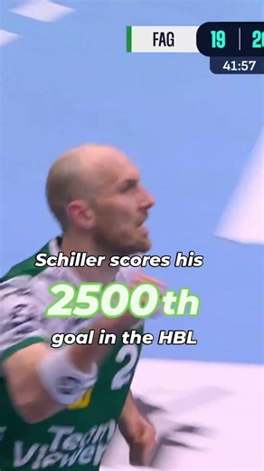As 6th player ever, Marcel Schiller scores his 2500th goal in the HBL #daikinhbl #handball