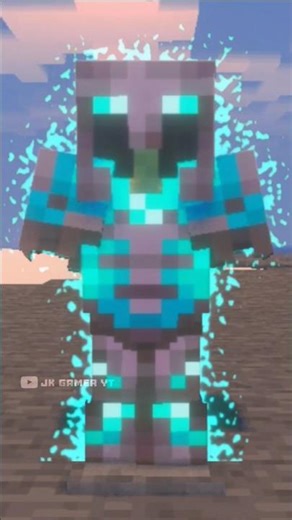 Hellfrost Armor Trim Armor Combo 💠💀 #minecraft #shorts