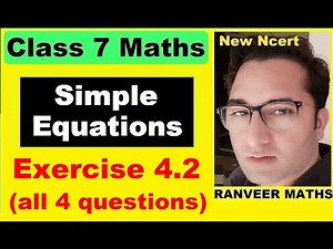 Class 7 Maths Exercise 4.2 | Chapter 4 Simple Equations | New Ncert | Ranveer Maths 7