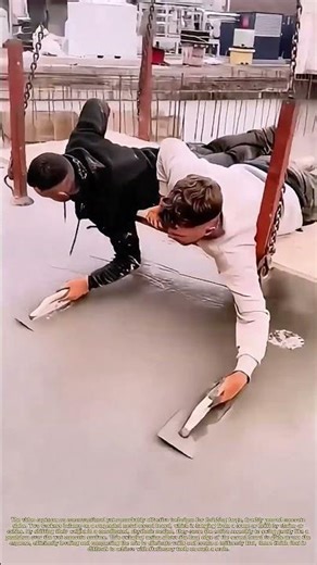 Swinging for Smoothness: The Human Pendulum's Concrete Finish