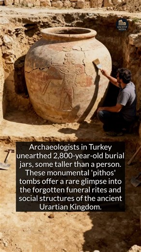 2.1K views · 29 reactions | Giant ceramic jars reveal the 2,800-year-old burial rites of a lost kingdom. | Ancient Media | Facebook
