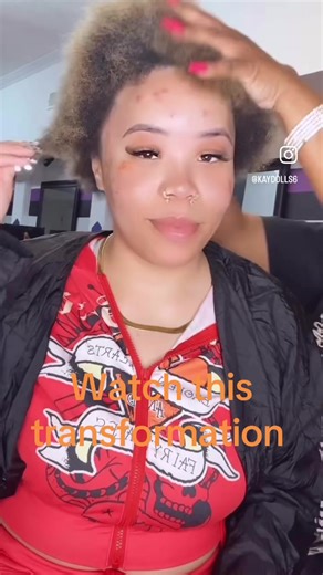 Transformation With Kay Let’s Gooo!!! #fypシ #fypシ゚viral #transformation #nolahairstylist #pixiecut #shorthsirstyles #orangehair #curls #pincurls