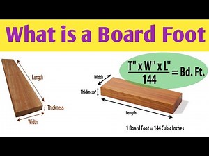 What is a board foot | Board foot formula | How to calculate board feet