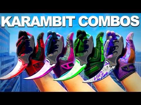 Best Karambit Combos on CS2! (New gloves included)