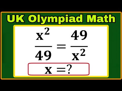 UK | A Super Interesting Algebra Olympiad Math Problem| Brain Buster Math| Can you solve this?