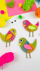 13K views · 101 reactions | 李 Absolutely gorgeous! 李 We love these stunning feather friends by @mavalina.de ! A great way to upcycle some SHOP WOOL >>> https://bit.ly/br-Coloured-Wool-Value-Pack #bakerross #getkidcrafting #yarncraft #neonart | Baker Ross | Facebook