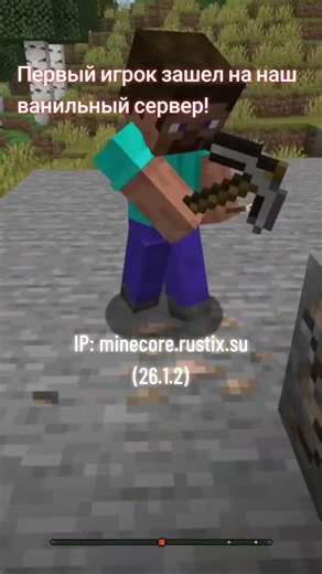IP: minecore.rustix.su #youtubeshorts #fyp #майнкрафт