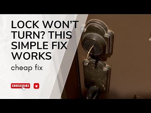 Lock Won’t Turn? This Simple Fix Works! diy video #stucklock #locks #frontdoor #homeremedies