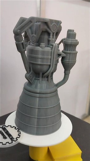 Rocket Engine (raptor) model #3dprinting #engineering