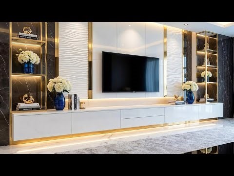 Trendy Luxury Living Room TV Stand Decorating Ideas 2026 | TV Tables & Home Interior Design Trends